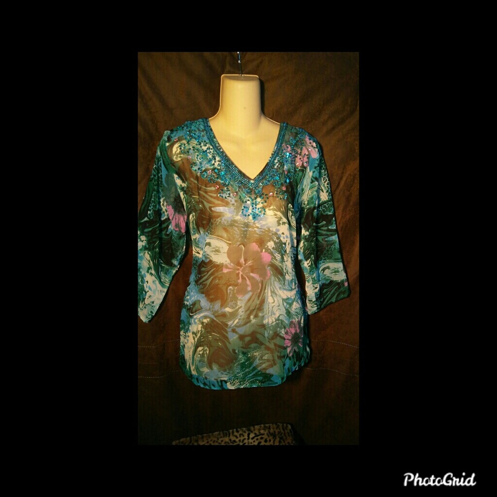 Blouse w/ beading